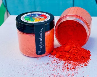Orange Pigment Powder, Making Powder for Paint, DIY Furniture Color Powder, Interior Paint Pigment, Paint Supplies 3g size