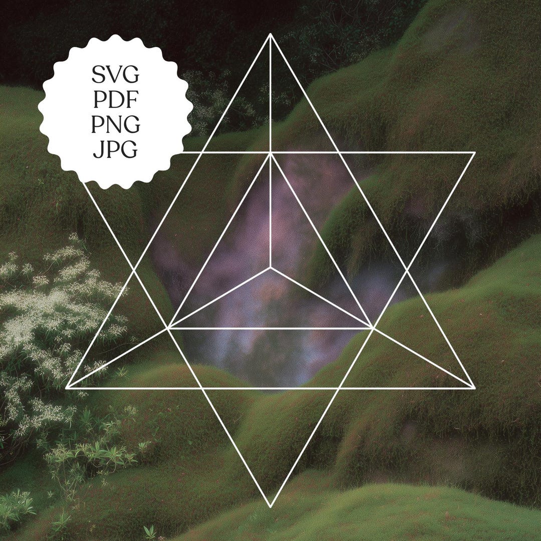 Merkaba Activation Diagram – Sacred Geometry Print – Light Body Symbol ...