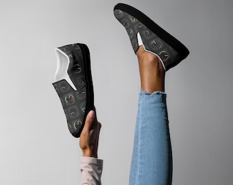 Chaussures sans lacets en toile pour poste de pilotage pour femmes