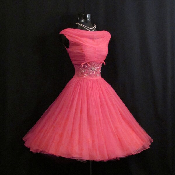 Fuscia/blue print dress main image 1