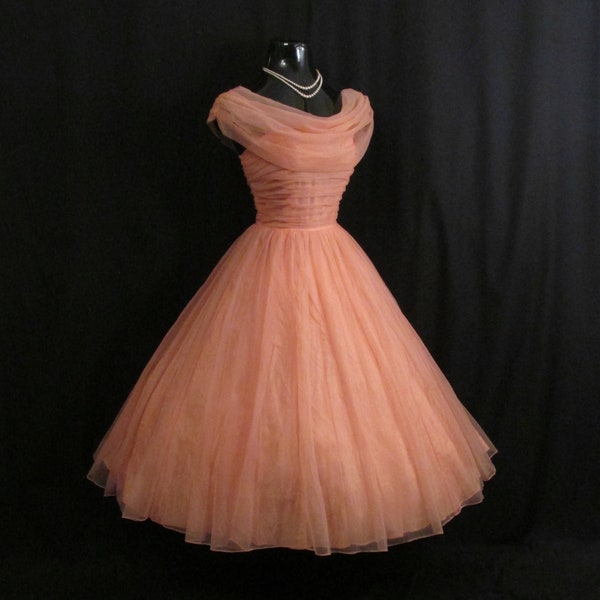 Coral Pink Dress Etsy