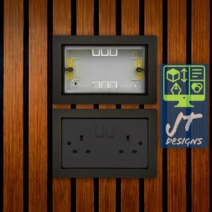 Acoustic Wall Panel Socket Spacer Surround Single Double Gang | With Spacer Built In!