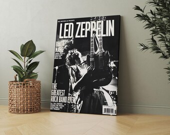 Led Zeppelin Concert Poster: Vintage Rock Band Art Print