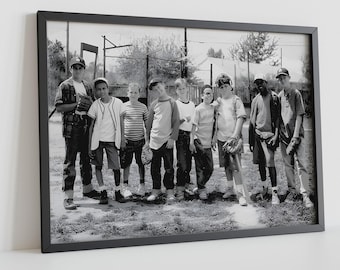 Filmaffisch för The Sandlot, Retro filmaffisch, Väggkonst från mitten av århundradet, Vintage basebollaffisch, Retro basebollaffisch