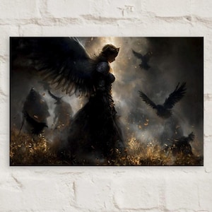 Valkyrie Canvas –  Norse Mythology Print | Viking Wall Art | Nordic Legend Decor