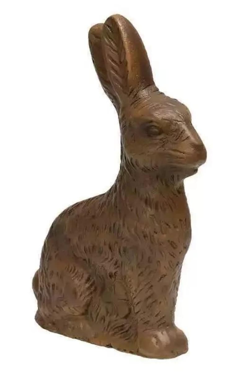 Primitive Chocolate Bunny Rabbit Resin Mold Figurine ~ 5