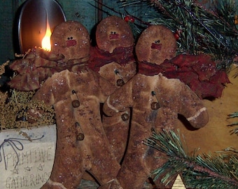 Primitive Patti's Ratties Gingerbread Ornies Bowl Fillers Paper Pattern 254