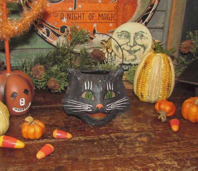 Bethany Lowe Cat Bucket - Thumbnail 3