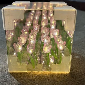 DIY チューリップ フラワー ライトボックス - チューリップ フラワー ナイト ライト - フラワー ライト ボックス - フラワー ナイト ライト - かわいいフラワー ナイト ライト