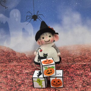 Miniature Halloween Design Accessory Blocks, Handmade