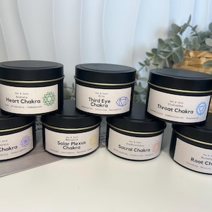 Chakra Candles, individual or gift set