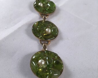 Vintage Green Rock Bracelet