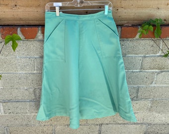 mint green pencil skirt short