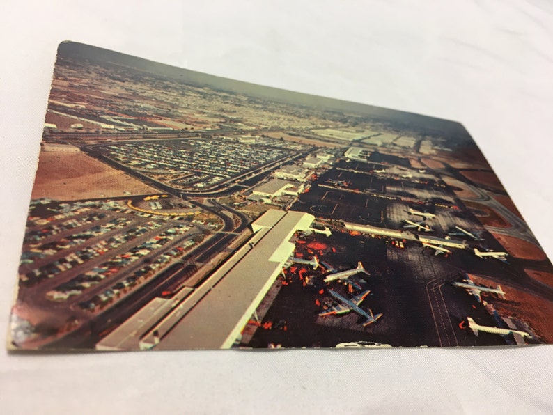 Vintage Postcard California LAX Airport