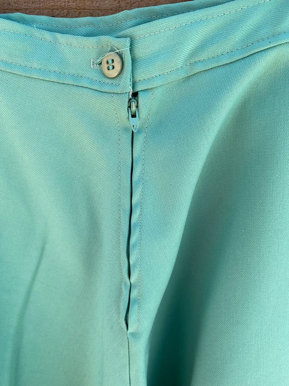 Vintage Mint Green 70s Skirt - image 3