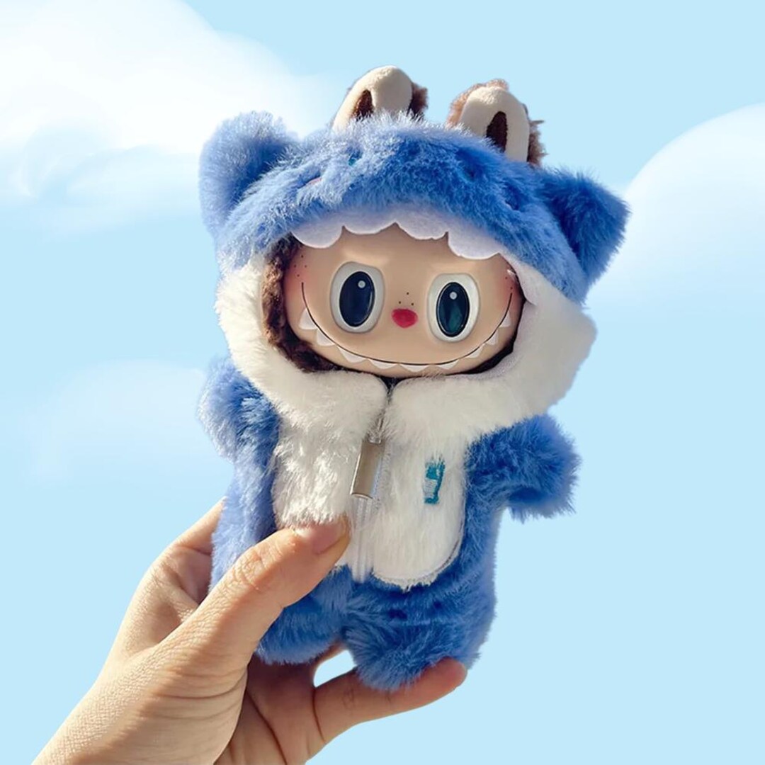 Labubu Rengeas Labubu 17cm Mini Plush Doll Outfit – Cartoon-themed Clothes ...