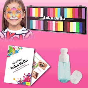 Face Paint Palette | Non-Toxic, Vibrant & Safe for Kids | Perfect for Halloween, Cosplay | Birthday Parties | Great Gift for Artists  Kids