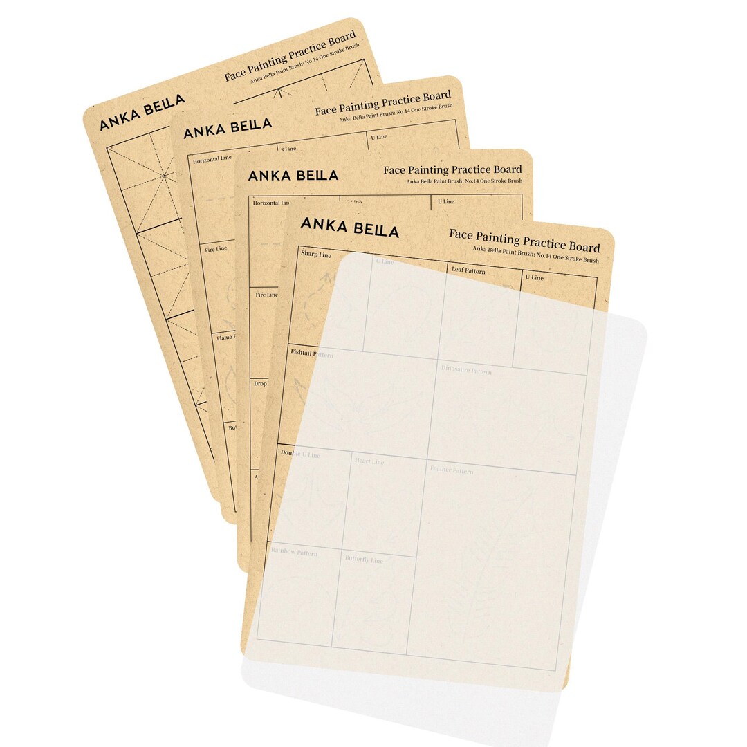 Reusable Face Painting Practice Sheets: Face Chart Templates - Etsy Canada
