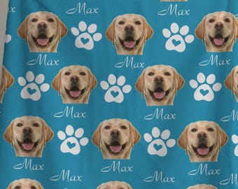 Personalisierbare Haustier Decke, Personalisierte Hundedecke mit Namen, Benutzerdefinierte Foto Decke für Haustiere, Haustier Liebhaber Geschenk, Geschenk für Haustier