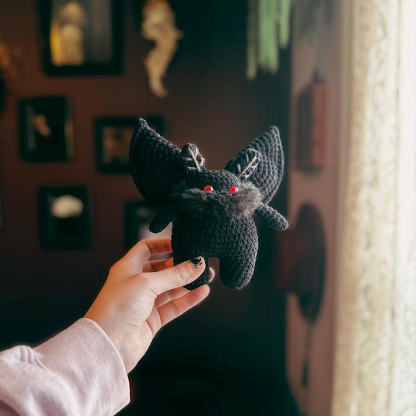 Mini Mothman BOOty Cutie Crochet Plushie