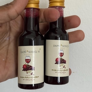 Custom Mini Shot Bottles with Personalised Stickers – 50ml Empty Bottles for Party Favours | Wedding | Birthday | Event Keepsake