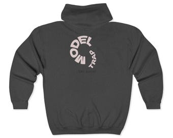Chic Unisex Zip Hoodie, Cozy Streetwear for All Seasons, Perfect Gift for Model Lovers, Casual Style, Daily Comfort, Gift for Him/Her