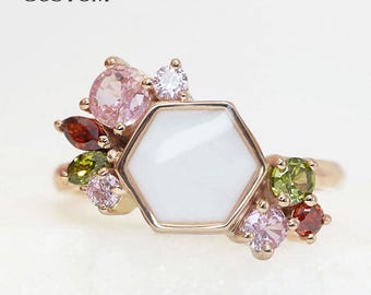 Anpassbares DIY Kit Muttermilch Schmuck für die Herstellung eines Rings aus Sterling Silber für diy kits mit echten Edelsteinen. Muttermilch DIY Kit Keepsakemom