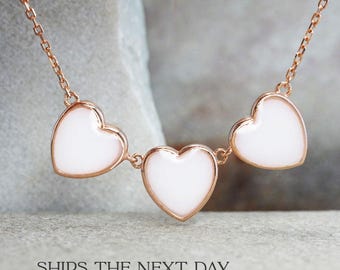 DIY Kit breastmilk jewelry for making a necklace three hearts shaped for DIY breast milk jewelry  necklace making