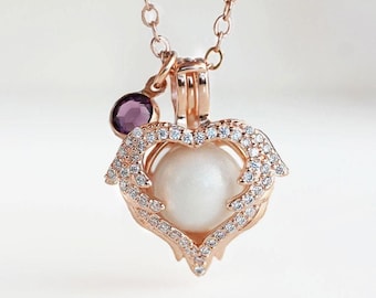 DIY Kit Muttermilch Schmuck für die Herstellung einer Halskette Herz Medaillon mit Muttermilch Perle für DIY Muttermilch Schmuck Halskette machen