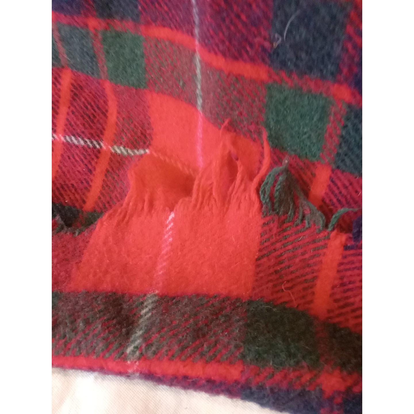 Couverture Voyage Vintage Laine Des Highlands – Écossais 60x40