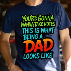 Chemise papa drôle pour la fête des pères | Être papa, voilà à quoi ressemble un tee-shirt | Idée cadeau cool pour un nouveau papa | Citation audacieuse T-shirt graphique
