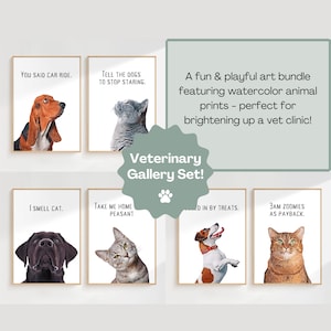 Vet Office Wall Art, Veterinary Clinic Decor, Animal Hospital Posters, Vet Digital Prints, Veterinary Clinic Art, Funny Dog Cat Wall Art