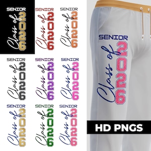 Senior 2026 Vertical PNG Cricut, 2026 Graduation PNG , Class of 2026 png , Senior Pants 2026 , Senior 2026 Png Clipart, Last First Day png
