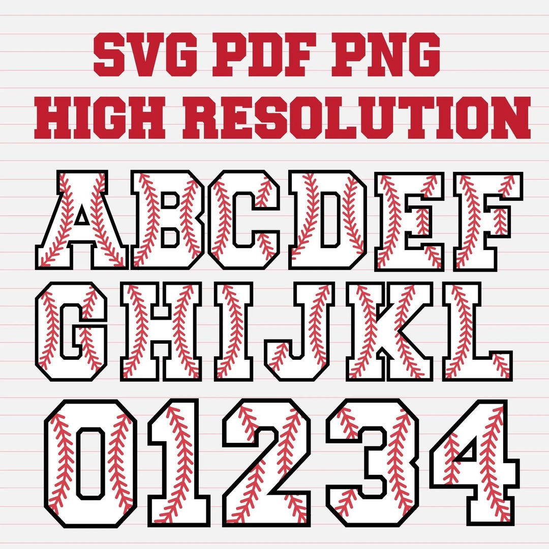 Baseball Font Svg, Baseball Team Svg, Baseball Mom Svg, Softball Svg ...