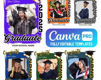 2026 Graduation tshirt Grad Bootleg Canva Template, Graduation t shirt bundle, Canva Grad tshirt template, Class of 2026 Graduation T Shirt