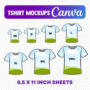 All Over T-Shirt Canva Template, T-Shirt Sublimation Blank Template, Drag Drop T-Shirt Template, Editable Template, DIY T-Shirt Template,SVG