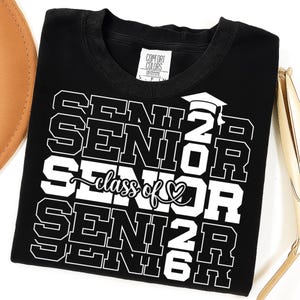 Senior 2026 PNG | Graduation Sublimation Design SVG | Class of 2026 Digital Download | High School Senior Shirt Graphic | Senior Vector