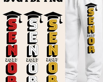 Senior 2027 Vertical SVG Cricut, 2027 Graduation SVG, Class of 2027 SVG, Senior Pants 2027 Svg, Senior 2027 Png Clipart, Last First Day Svg
