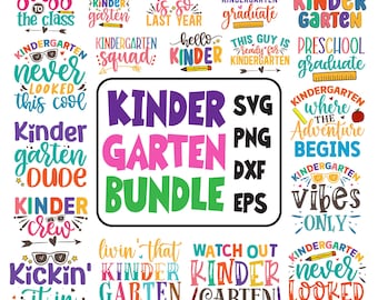 Kindergarten Graduation Png, Kindergarten Grad Bundle, Kindergarten PNG, Last Day Of School PNG, Kids Graduation, 2025 Graduation