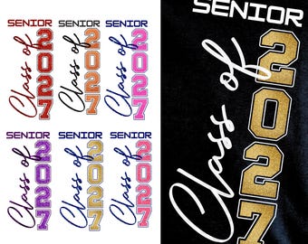Senior 2027 PNG vertical Cricut, Remise des diplômes 2027 PNG, promotion 2027 png, pantalons senior 2027, Clipart PNG senior 2027, dernier premier jour png