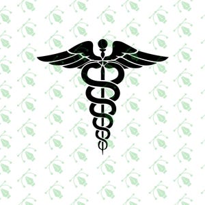 Caduceus Symbols SVG, Nurse PNG, Medical Doctor Print, medical symbol svg, caduceus symbol pdf Instant Download