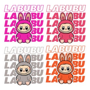 Labubu Designs SVG Bundle, Labubu Clipart, Labubu PNG, Cute Labubu Vector, Cartoon Character SVG, Cricut Cut Files, Digital Download, Labubu