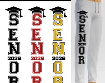 Senior 2026 Vertical SVG Cricut, 2026 Graduation SVG, Class of 2026 SVG, Senior Pants 2026 Svg, Senior 2026 Png Clipart, Last First Day Svg