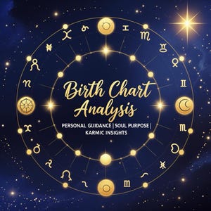 Lectura de Carta Astral Premium de 100 páginas / Astrología Kármica + Tránsitos Anuales / Entrega en 24-48 h
