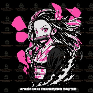 Anime PNG Files Designs for Sublimation, DTF, DTG, Screen Printing, Printable Vinyl and More! (Digital Download)