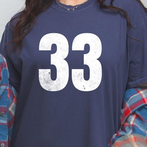 Custom Mascot Number Shirt, Comfort Colors® Game Day Shirt, Custom Mascot T-Shirt, School Team Number Shirt, Personalized Sports Number Tee