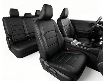 Waterproof Leather Seat Covers for Toyota RAV4 2013-2026 | Custom Fit Interior Protection