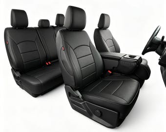 Custom Fit Ford F150 Seat Covers, Waterproof Faux Leather, SuperCrew/SuperCab Fit