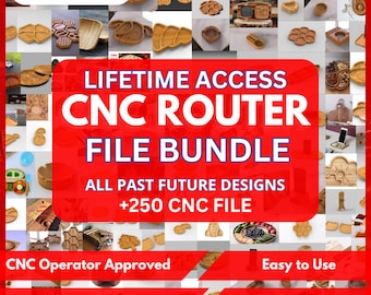 250+ CNC Router Files Bundle – Serving Plates, Cutting Boards, Trays, Ashtrays – Ready to Cut Dxf, Svg, Stl