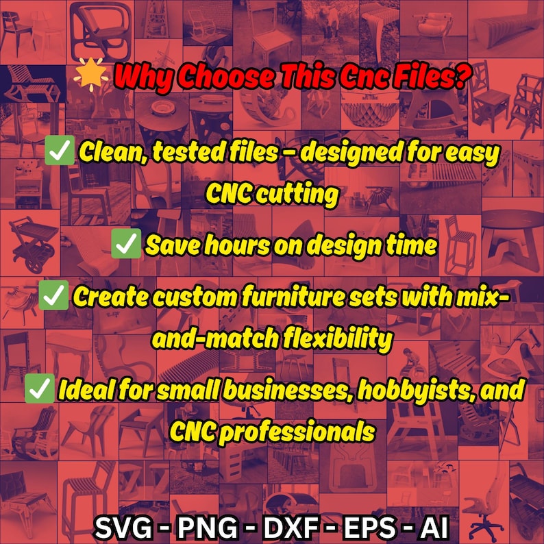 Cnc Router Funiture 100+ CNC Router Furniture Files: Flat-pack Plans (digital Download) - Etsy